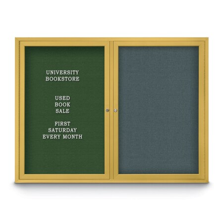 United Visual Products Corkboard, Synthetic Forbo/Black, 42"x 32" UV4035-BLACK-FORBO